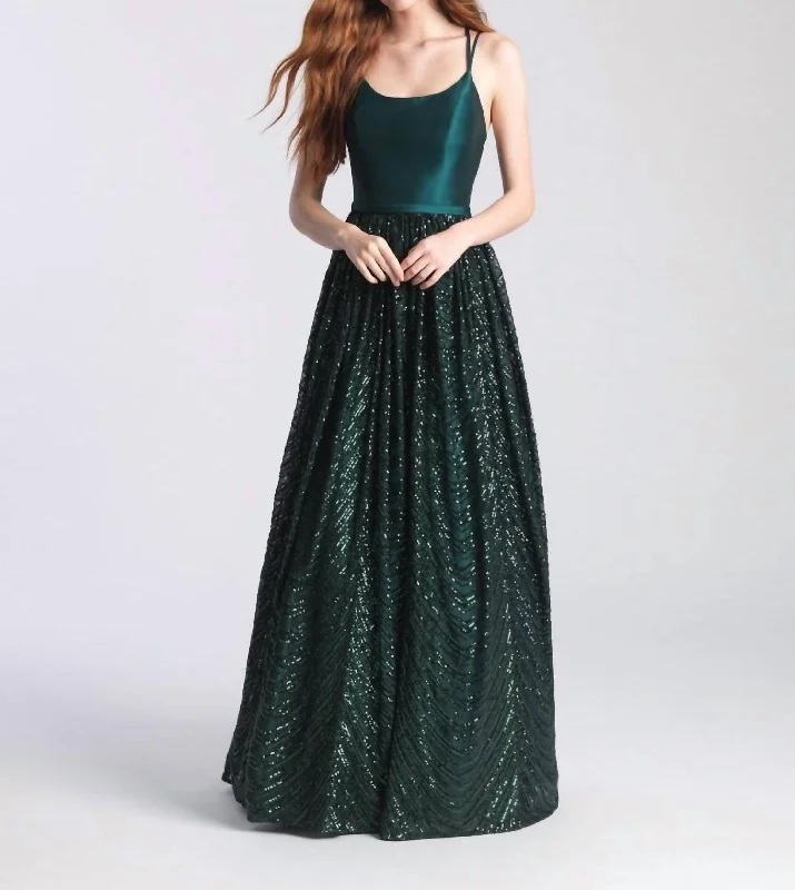 Satin And Tulle Ballgown In Green Tulle Dress Dream