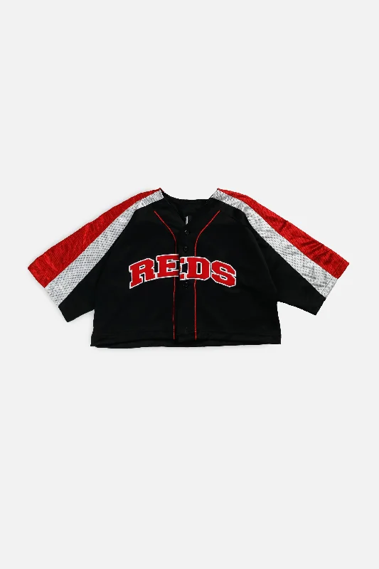 Rework Crop Cincinnati Reds MLB Jersey - M Trendy Women’s Hoodies