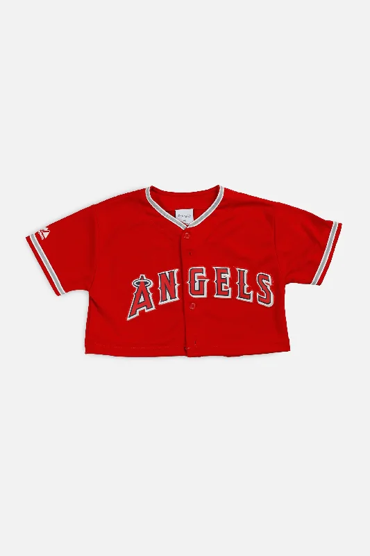 Rework Crop LA Angels MLB Jersey - XS Fashion Hoodie Sweatshirt