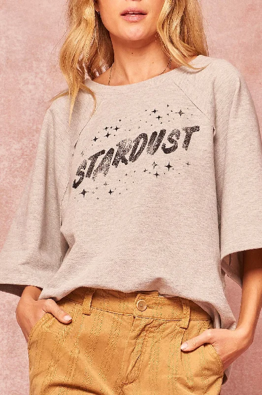 Stardust Wide-Sleeve Graphic Sweatshirt All-season Hoodie Sweatshirt