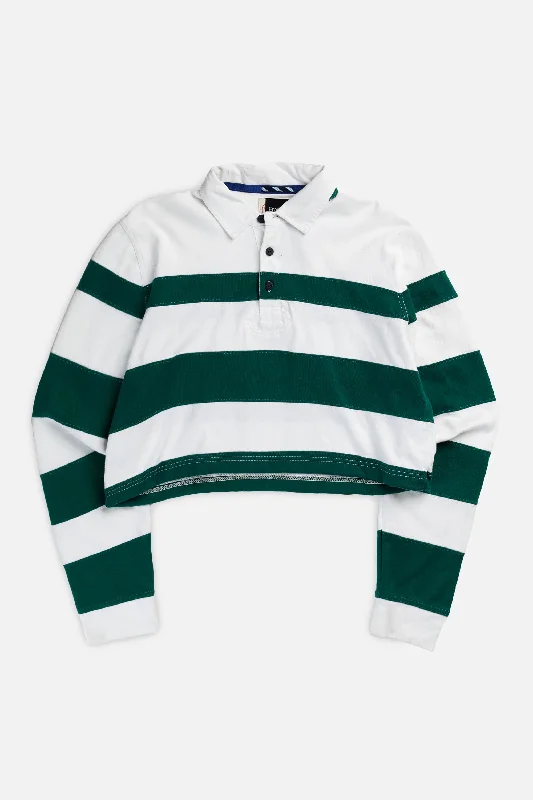 Rework Cropped Rugby Jersey - XL Hoodie Sweatshirt Trend