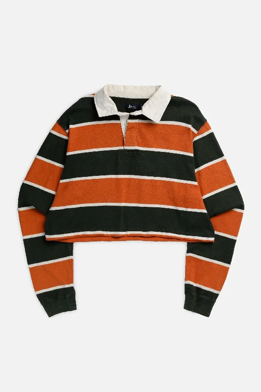 Rework Cropped Rugby Jersey - XL Relaxed Fit Sweatshirts