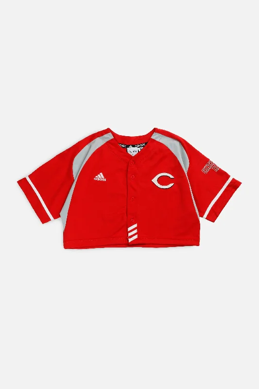 Rework Crop Cincinnati Reds MLB Jersey - M Casual Sweatshirts for Women