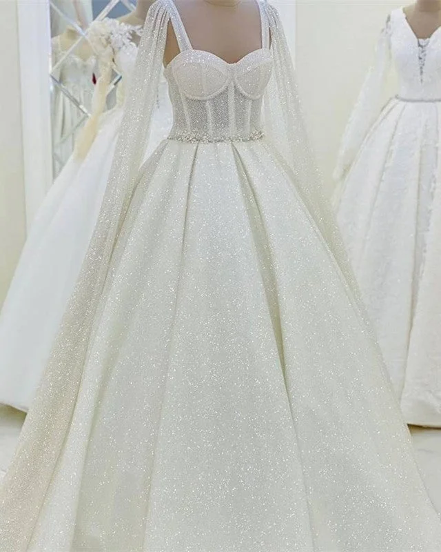 Sparkly Wedding Dresses With Cape Vintage Lace Dress