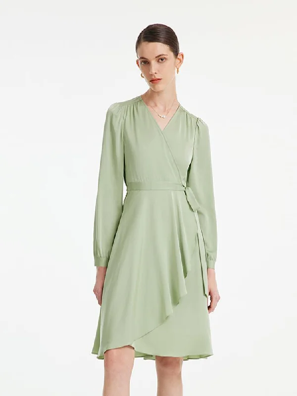 22 Momme Silk Tea-break Midi Dress Street style midi dresses