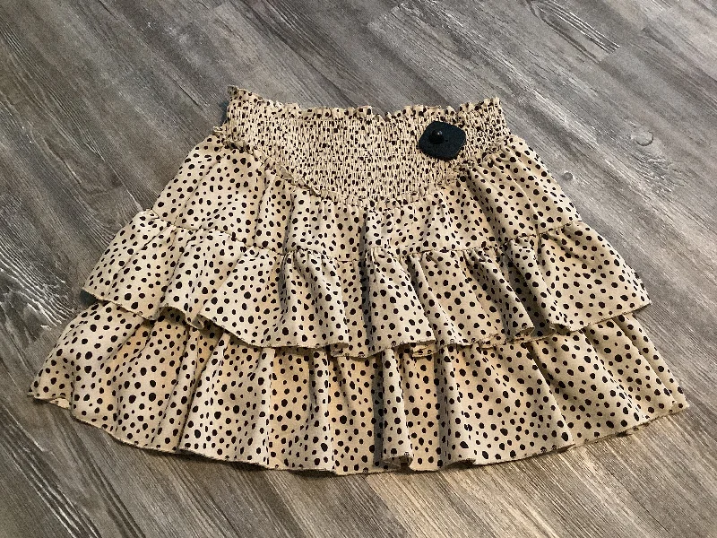 Animal Print Skirt Mini & Short Alya, Size S Casual Summer Skirt