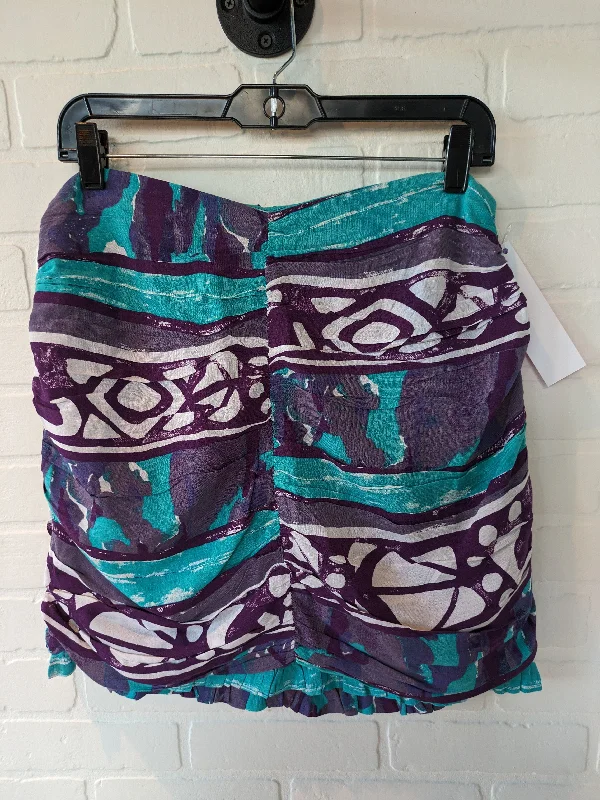 Blue & Purple Skirt Mini & Short Porridge, Size 8 Black Mini Skirt