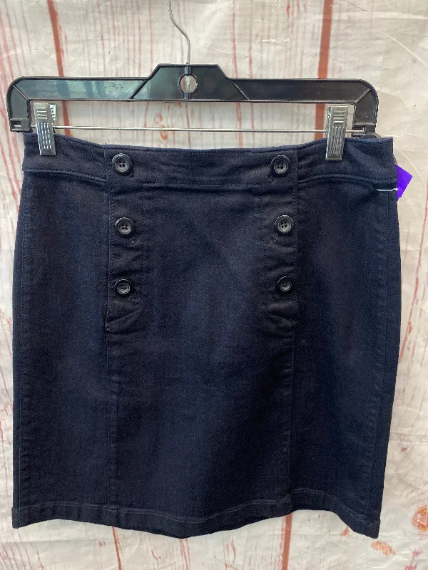 Denim Skirt Mini & Short Loft O, Size 2 Black Mini Skirt