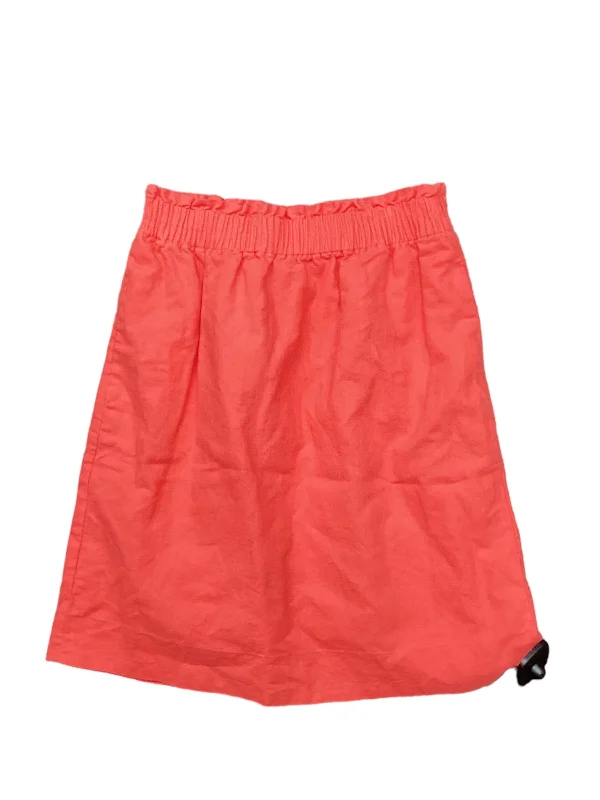 Orange Skirt Mini & Short J. Crew, Size 00 Fringed Mini Skirt