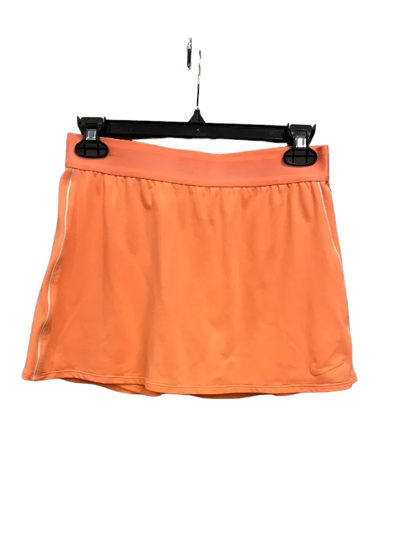 Peach Skirt Mini & Short Nike Apparel, Size S Pleated Denim Skirt