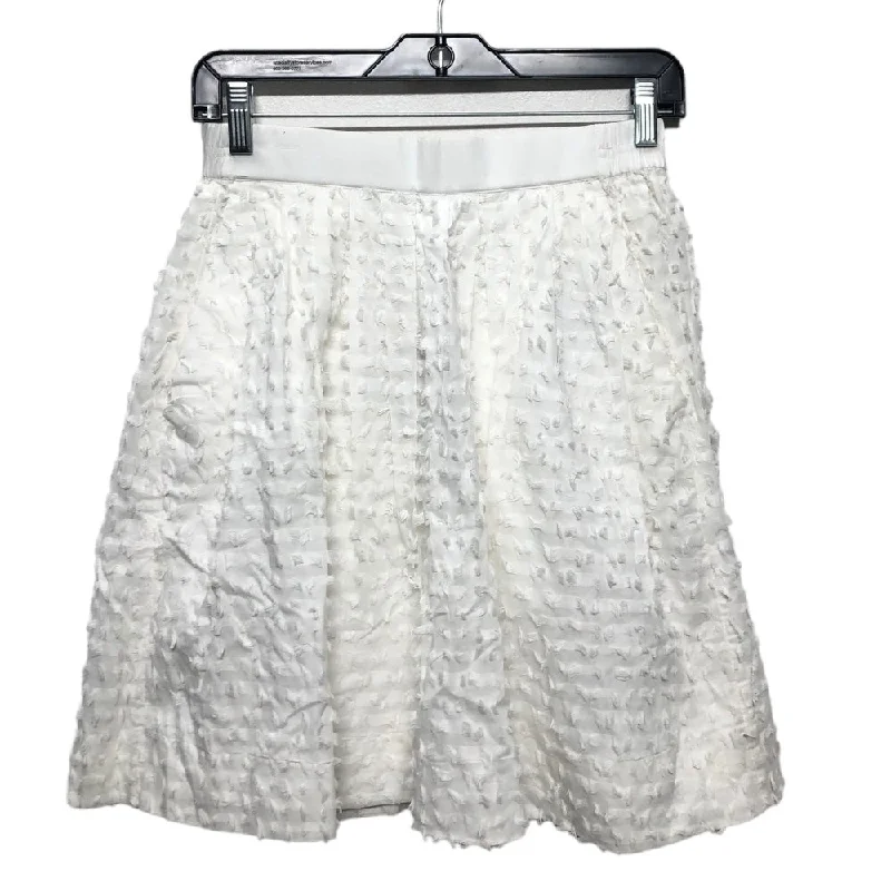 White Skirt Mini & Short J. Crew, Size 0 High-waist Skirt Trend