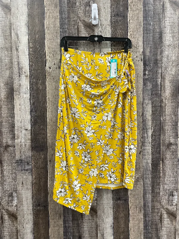 Yellow Skirt Mini & Short Loveappella, Size L Colorful Mini Skirt