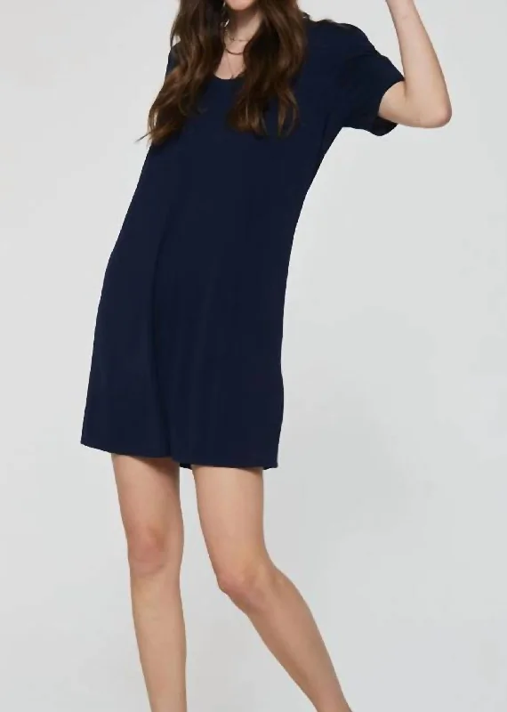 Another Love Spencer T-Shirt Dress In Black Formal Shirt Dress