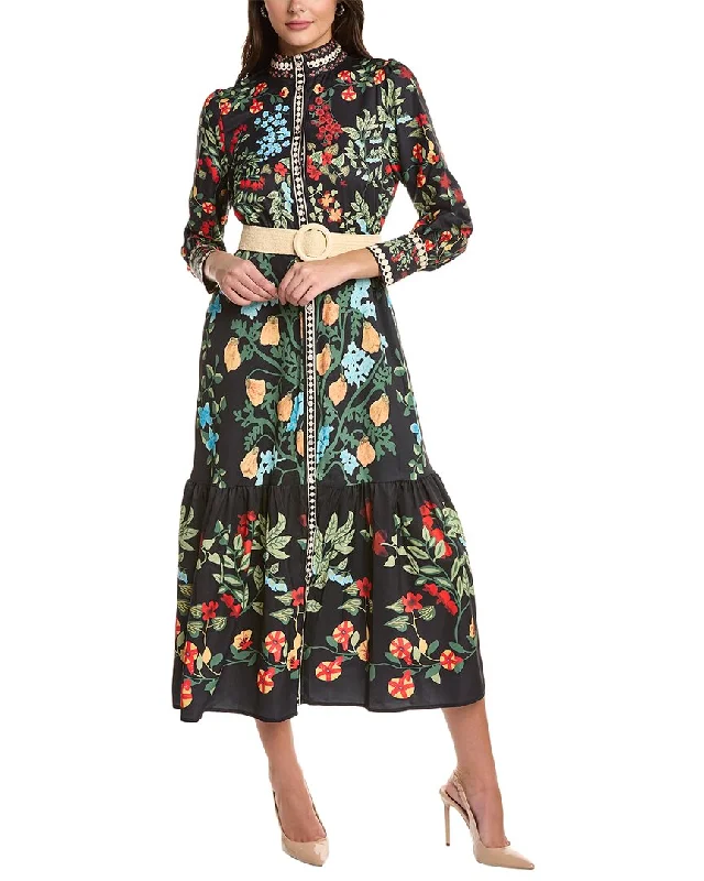 Moonsea Printed Shirtdress Long Shirt Dress