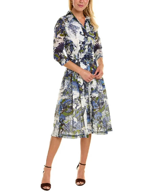 Samantha Sung Audrey 3 Shirtdress Fashionable Shirt Dress