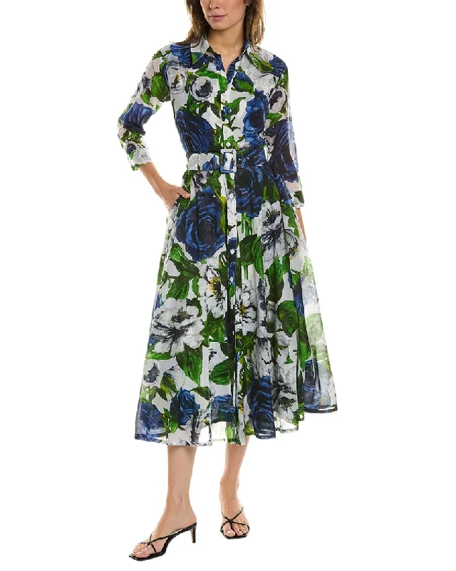 Samantha Sung Avenue Shirtdress Shirt Dress Wrap