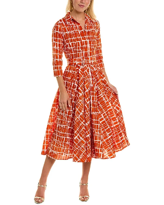 Samantha Sung Vivien Shirtdress Relaxed Shirt Gown